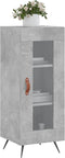 vidaXL - Dressoir - 34,5x34x90 - cm - bewerkt - hout - betongrijs