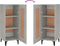 vidaXL - Dressoir - 34,5x34x90 - cm - bewerkt - hout - betongrijs