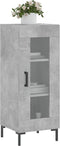 vidaXL - Dressoir - 34,5x34x90 - cm - bewerkt - hout - betongrijs