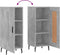 vidaXL - Dressoir - 34,5x34x90 - cm - bewerkt - hout - betongrijs