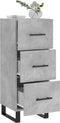 vidaXL - Dressoir - 34,5x34x90 - cm - bewerkt - hout - betongrijs