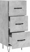 vidaXL - Dressoir - 34,5x34x90 - cm - bewerkt - hout - betongrijs