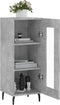 vidaXL - Dressoir - 34,5x34x90 - cm - bewerkt - hout - betongrijs