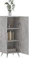vidaXL - Dressoir - 34,5x34x90 - cm - bewerkt - hout - betongrijs