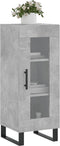 vidaXL - Dressoir - 34,5x34x90 - cm - bewerkt - hout - betongrijs