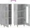 vidaXL - Dressoir - 34,5x34x90 - cm - bewerkt - hout - betongrijs