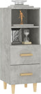 vidaXL - Dressoir - 34,5x34x90 - cm - bewerkt - hout - betongrijs