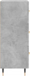 vidaXL - Dressoir - 34,5x34x90 - cm - bewerkt - hout - betongrijs