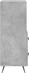 vidaXL - Dressoir - 34,5x34x90 - cm - bewerkt - hout - betongrijs