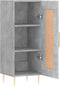 vidaXL - Dressoir - 34,5x34x90 - cm - bewerkt - hout - betongrijs