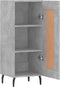 vidaXL - Dressoir - 34,5x34x90 - cm - bewerkt - hout - betongrijs