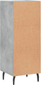 vidaXL - Dressoir - 34,5x34x90 - cm - bewerkt - hout - betongrijs