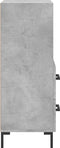 vidaXL - Dressoir - 34,5x34x90 - cm - bewerkt - hout - betongrijs