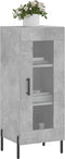 vidaXL - Dressoir - 34,5x34x90 - cm - bewerkt - hout - betongrijs