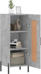 vidaXL - Dressoir - 34,5x34x90 - cm - bewerkt - hout - betongrijs