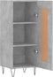 vidaXL - Dressoir - 34,5x34x90 - cm - bewerkt - hout - betongrijs