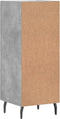 vidaXL - Dressoir - 34,5x34x90 - cm - bewerkt - hout - betongrijs