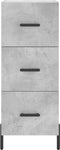 vidaXL - Dressoir - 34,5x34x90 - cm - bewerkt - hout - betongrijs