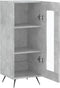 vidaXL - Dressoir - 34,5x34x90 - cm - bewerkt - hout - betongrijs