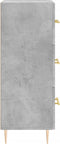 vidaXL - Dressoir - 34,5x34x90 - cm - bewerkt - hout - betongrijs