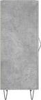 vidaXL - Dressoir - 34,5x34x90 - cm - bewerkt - hout - betongrijs