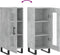 vidaXL - Dressoir - 34,5x34x90 - cm - bewerkt - hout - betongrijs