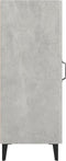 vidaXL - Dressoir - 34,5x34x90 - cm - bewerkt - hout - betongrijs