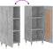 vidaXL - Dressoir - 34,5x34x90 - cm - bewerkt - hout - betongrijs