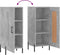 vidaXL - Dressoir - 34,5x34x90 - cm - bewerkt - hout - betongrijs