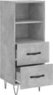 vidaXL - Dressoir - 34,5x34x90 - cm - bewerkt - hout - betongrijs