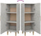 vidaXL - Dressoir - 34,5x34x90 - cm - bewerkt - hout - betongrijs