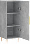 vidaXL - Dressoir - 34,5x34x90 - cm - bewerkt - hout - betongrijs