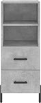 vidaXL - Dressoir - 34,5x34x90 - cm - bewerkt - hout - betongrijs