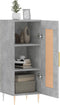 vidaXL - Dressoir - 34,5x34x90 - cm - bewerkt - hout - betongrijs