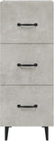 vidaXL - Dressoir - 34,5x34x90 - cm - bewerkt - hout - betongrijs