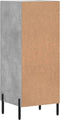 vidaXL - Dressoir - 34,5x34x90 - cm - bewerkt - hout - betongrijs
