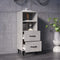 vidaXL - Dressoir - 34,5x34x90 - cm - bewerkt - hout - betongrijs