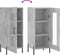 vidaXL - Dressoir - 34,5x34x90 - cm - bewerkt - hout - betongrijs