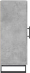 vidaXL - Dressoir - 34,5x34x90 - cm - bewerkt - hout - betongrijs