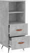 vidaXL - Dressoir - 34,5x34x90 - cm - bewerkt - hout - betongrijs