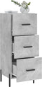 vidaXL - Dressoir - 34,5x34x90 - cm - bewerkt - hout - betongrijs