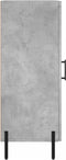 vidaXL - Dressoir - 34,5x34x90 - cm - bewerkt - hout - betongrijs