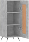 vidaXL - Dressoir - 34,5x34x90 - cm - bewerkt - hout - betongrijs