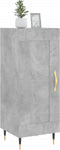 vidaXL - Dressoir - 34,5x34x90 - cm - bewerkt - hout - betongrijs