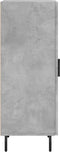vidaXL - Dressoir - 34,5x34x90 - cm - bewerkt - hout - betongrijs