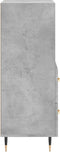 vidaXL - Dressoir - 34,5x34x90 - cm - bewerkt - hout - betongrijs