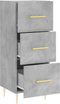 vidaXL - Dressoir - 34,5x34x90 - cm - bewerkt - hout - betongrijs