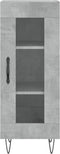 vidaXL - Dressoir - 34,5x34x90 - cm - bewerkt - hout - betongrijs