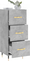 vidaXL - Dressoir - 34,5x34x90 - cm - bewerkt - hout - betongrijs