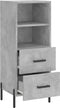 vidaXL - Dressoir - 34,5x34x90 - cm - bewerkt - hout - betongrijs